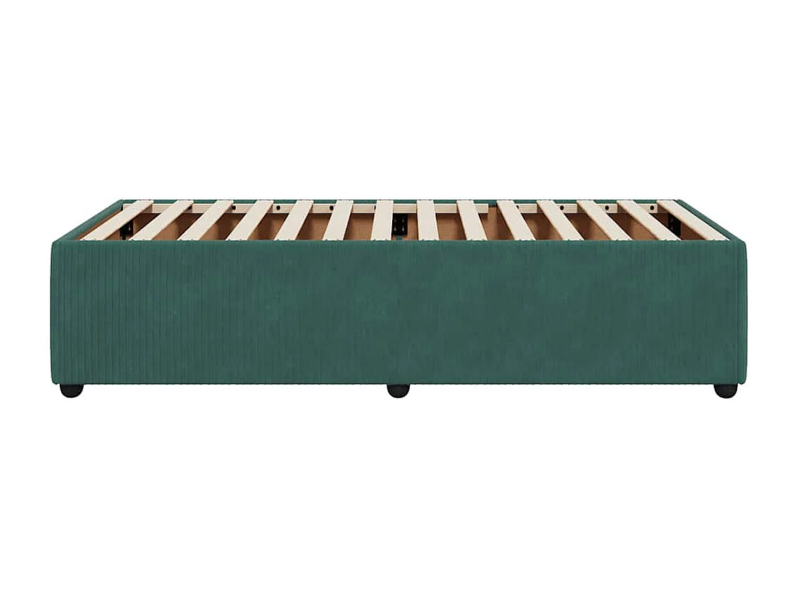 Bedframe zonder matras 90x190 cm fluweel donkergroen