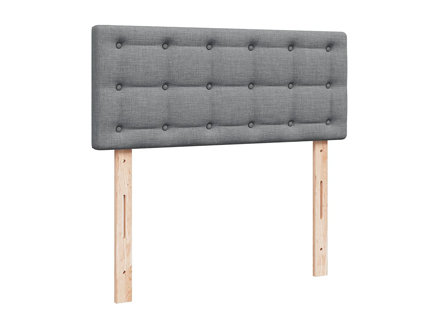 Giroletto a Molle con Materasso Grigio Chiaro 120x200cm Tessuto