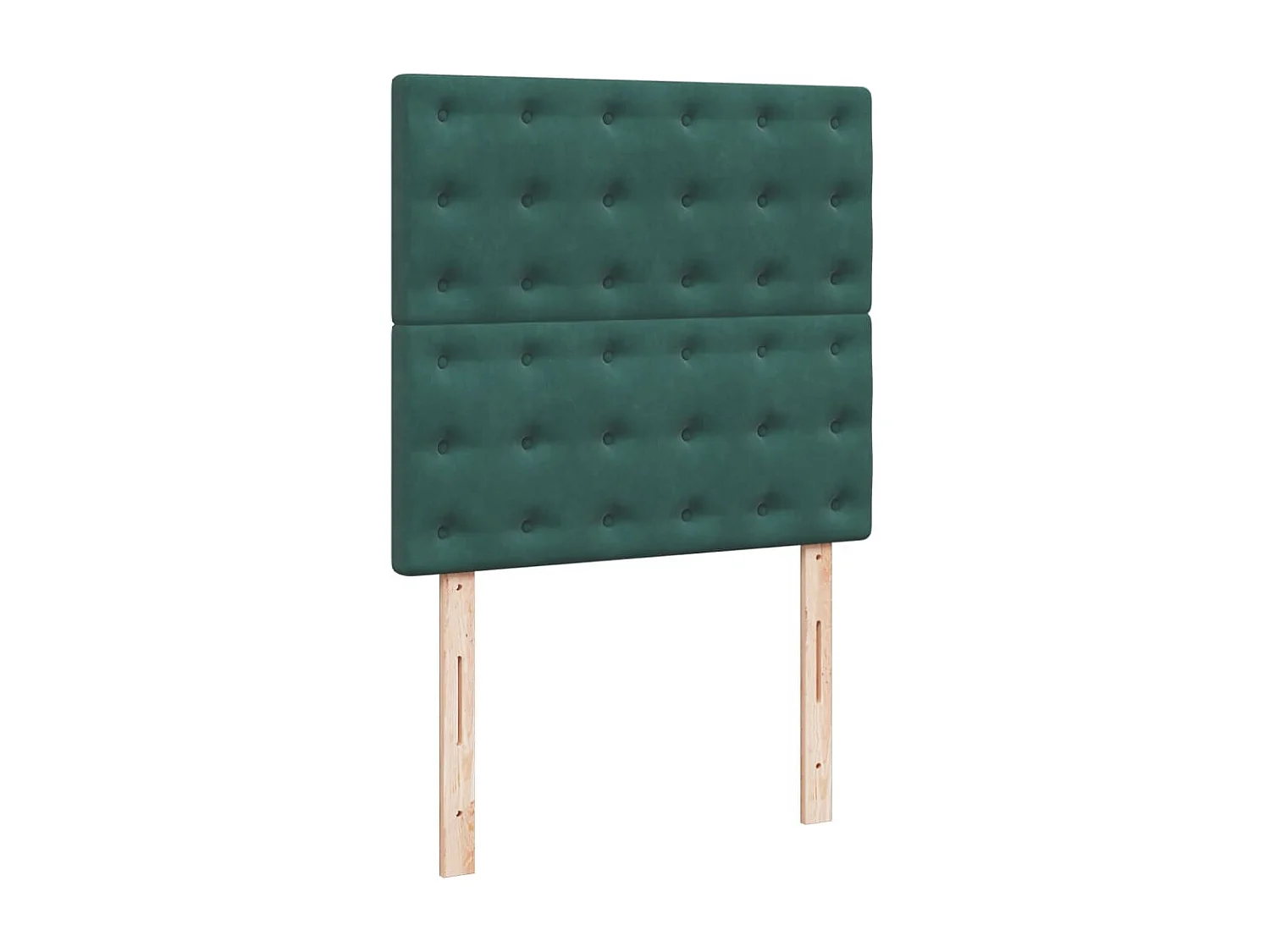 Sommier à lattes de lit avec matelas Vert foncé 100x200 cm