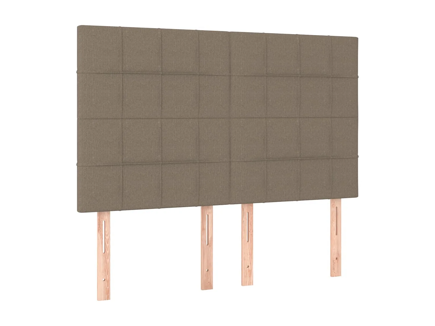 Boxspring met matras stof taupe 140x200 cm