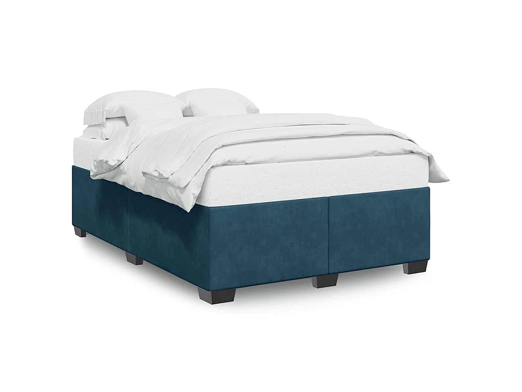 Bettgestell Blau 140x200 cm Samt