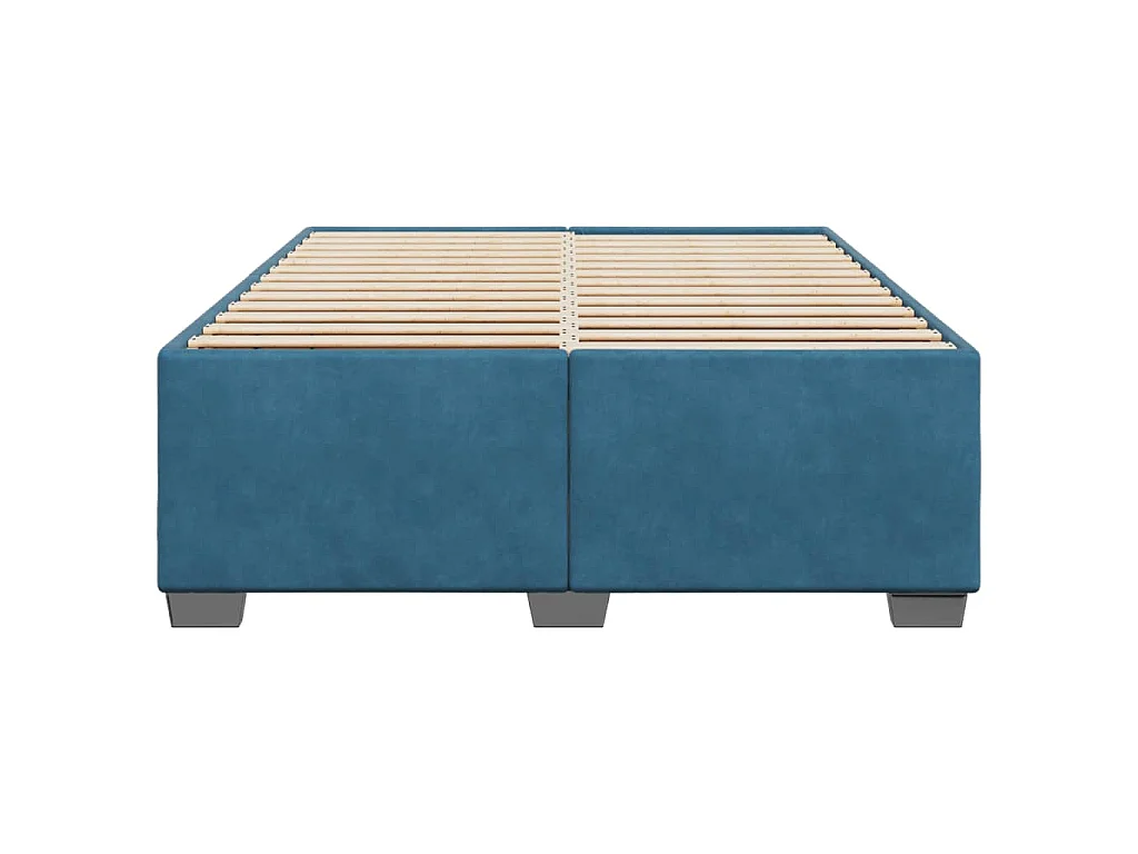Bettgestell Blau 140x200 cm Samt