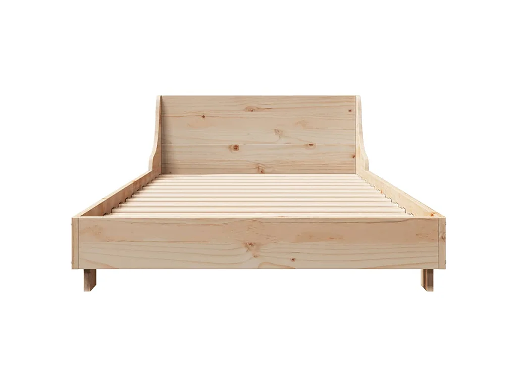 Letto senza Materasso 90x190 cm in Legno Massello di Pino