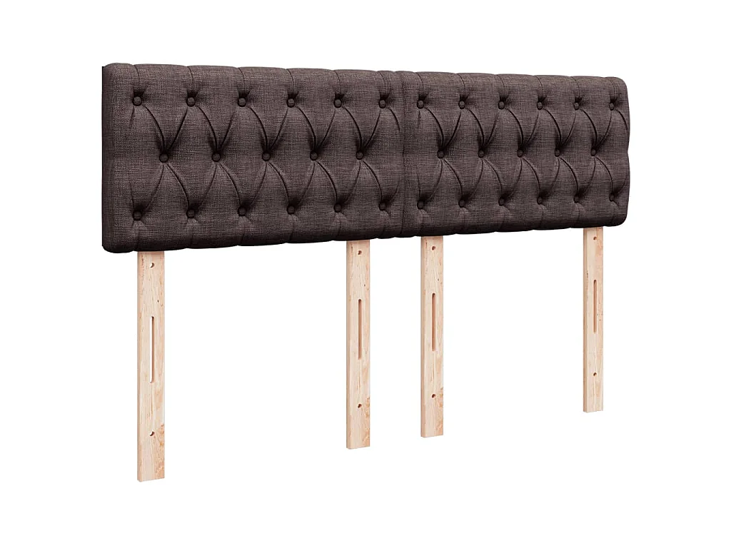 Sommier à lattes de lit avec matelas Marron foncé 160x200 cm