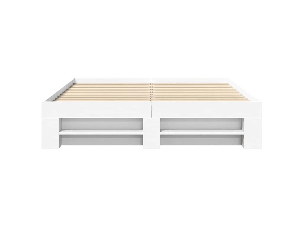 Bedframe zonder matras 160x200 cm spaanplaat wit