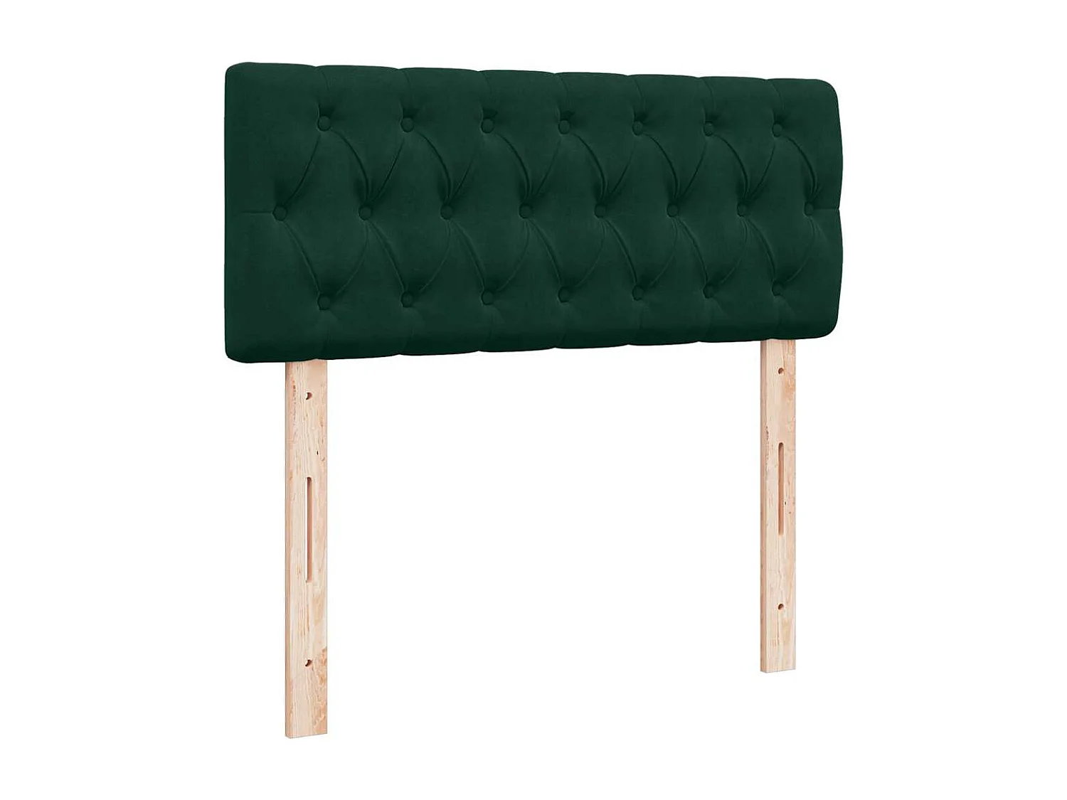 Boxspring met matras fluweel donkergroen 120x190 cm