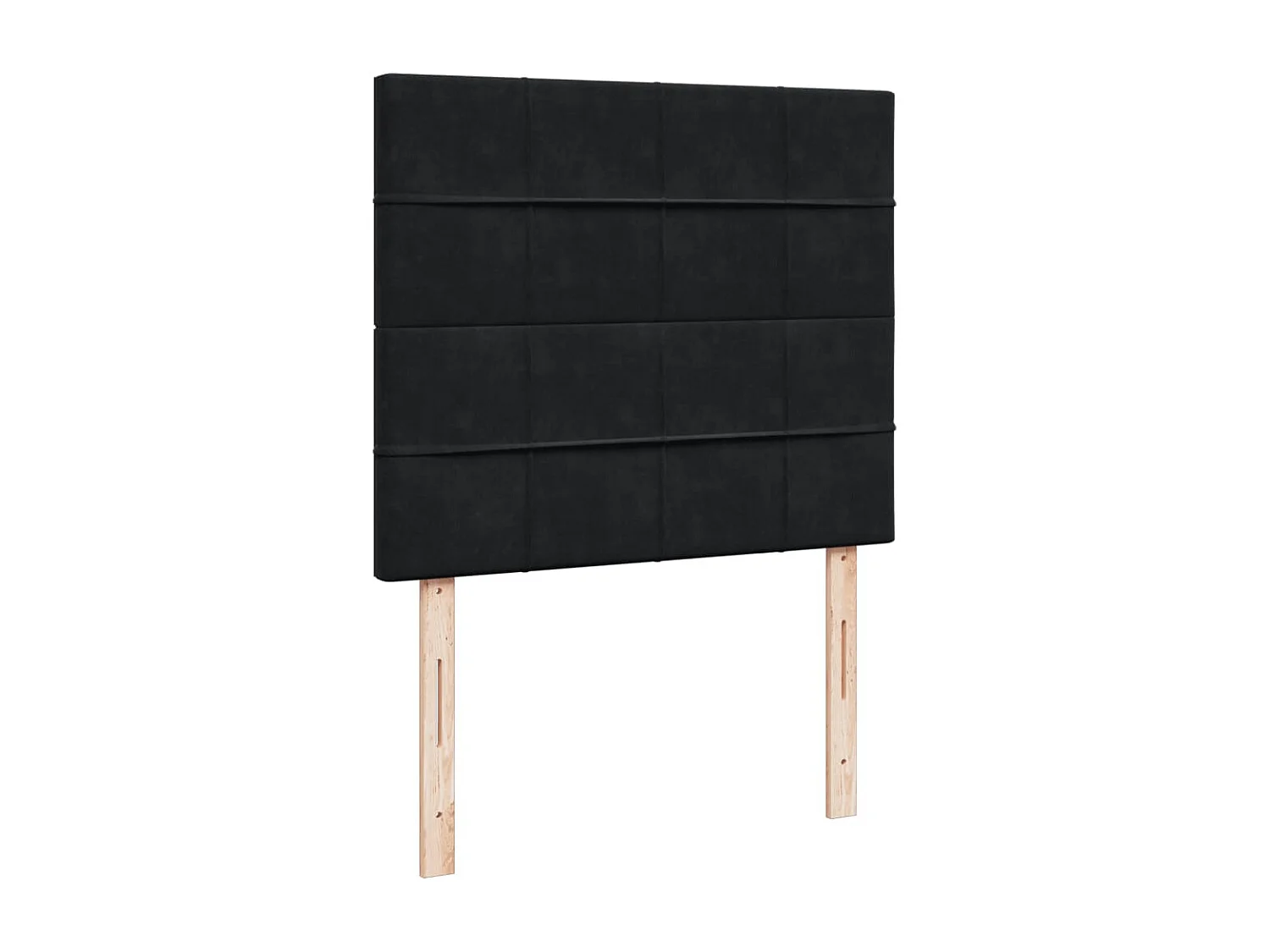 Boxspring met matras fluweel zwart 120x200 cm