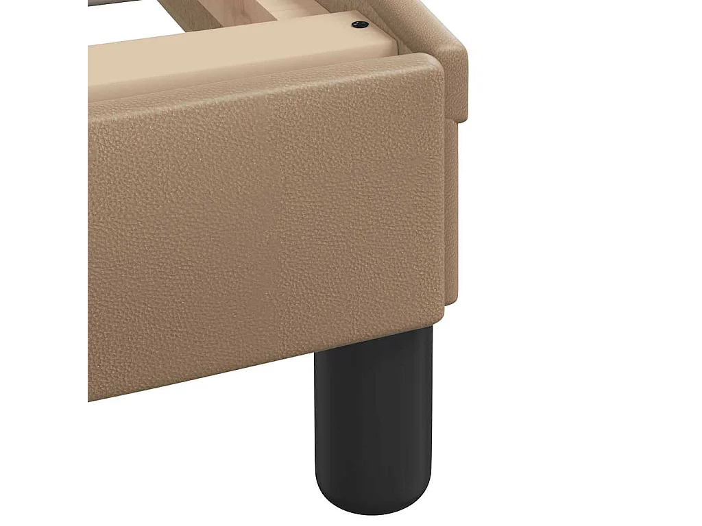 Cadre de lit Viana sans matelas cappuccino 140x190 cm similicuir