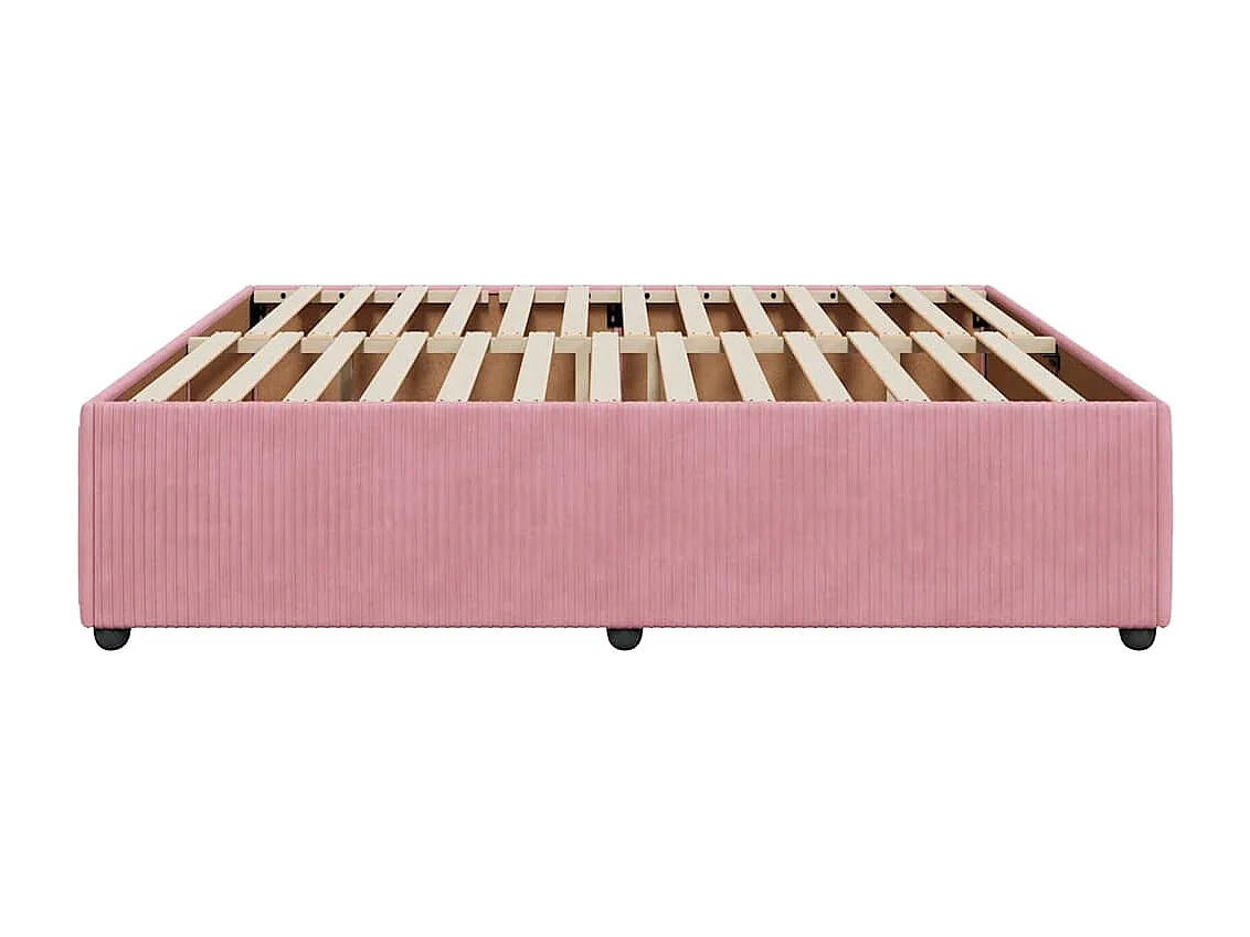 Bettgestell Rosa 200x200 cm Samt