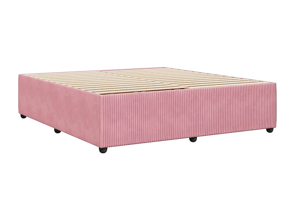 Bettgestell Rosa 200x200 cm Samt