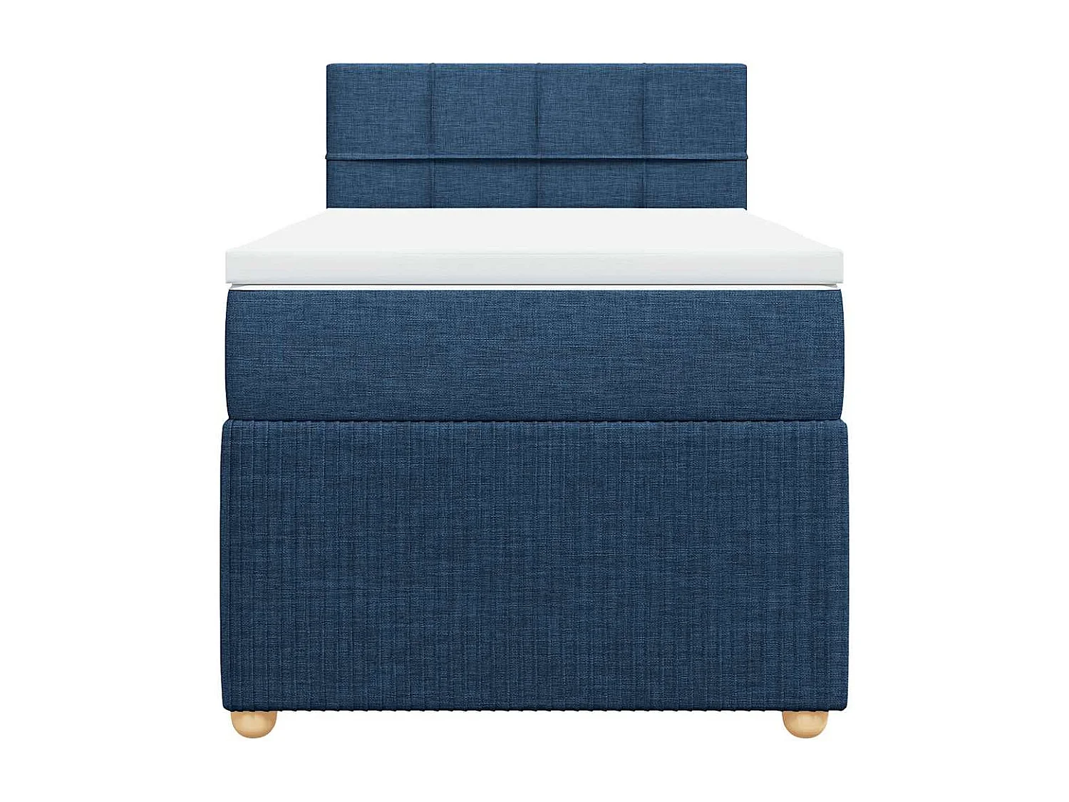 Giroletto a Molle con Materasso Blu 90x190 cm in Tessuto