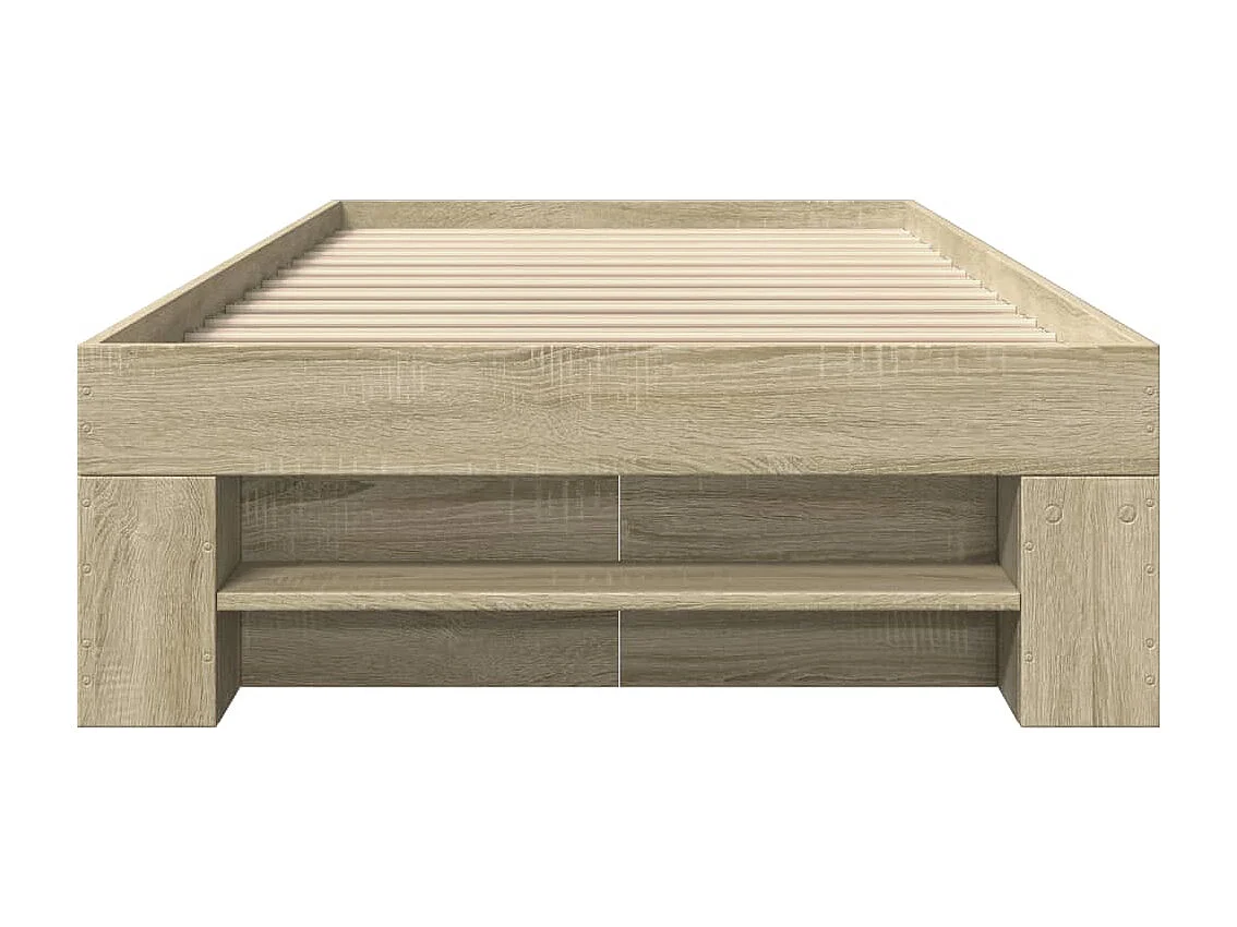 Bettgestell ohne Matratze Sonoma-Eiche 90x200 cm Holzwerkstoff