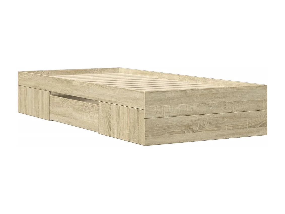 Bettgestell ohne Matratze Sonoma-Eiche 90x200 cm Holzwerkstoff