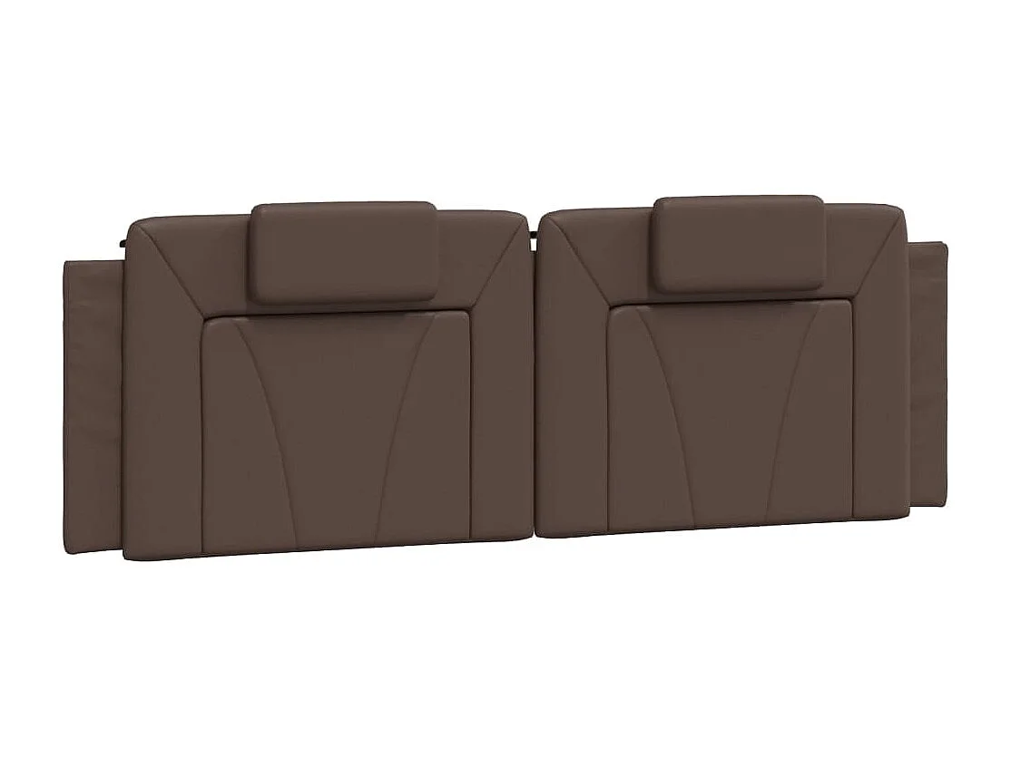 Bed "Viana" met matras kunstleer bruin 160x200 cm