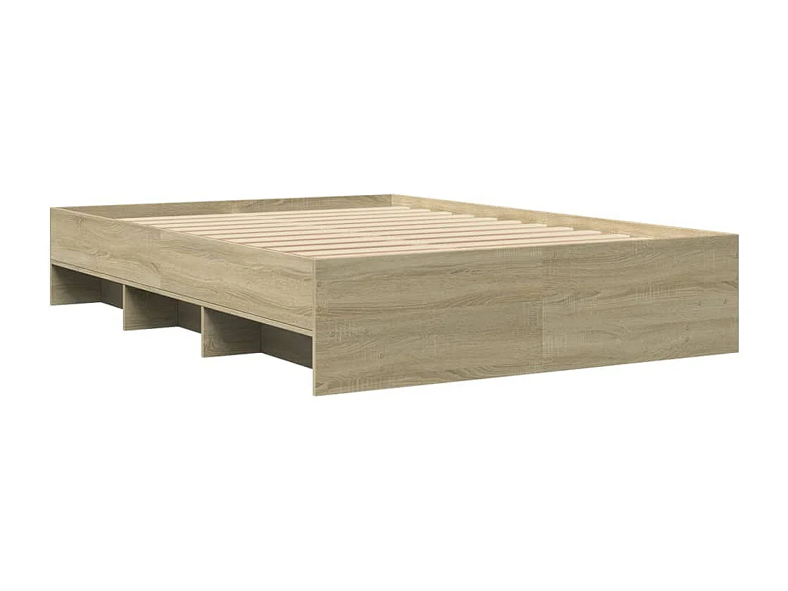 Cadre de lit sans matelas chêne sonoma 120x200 cm