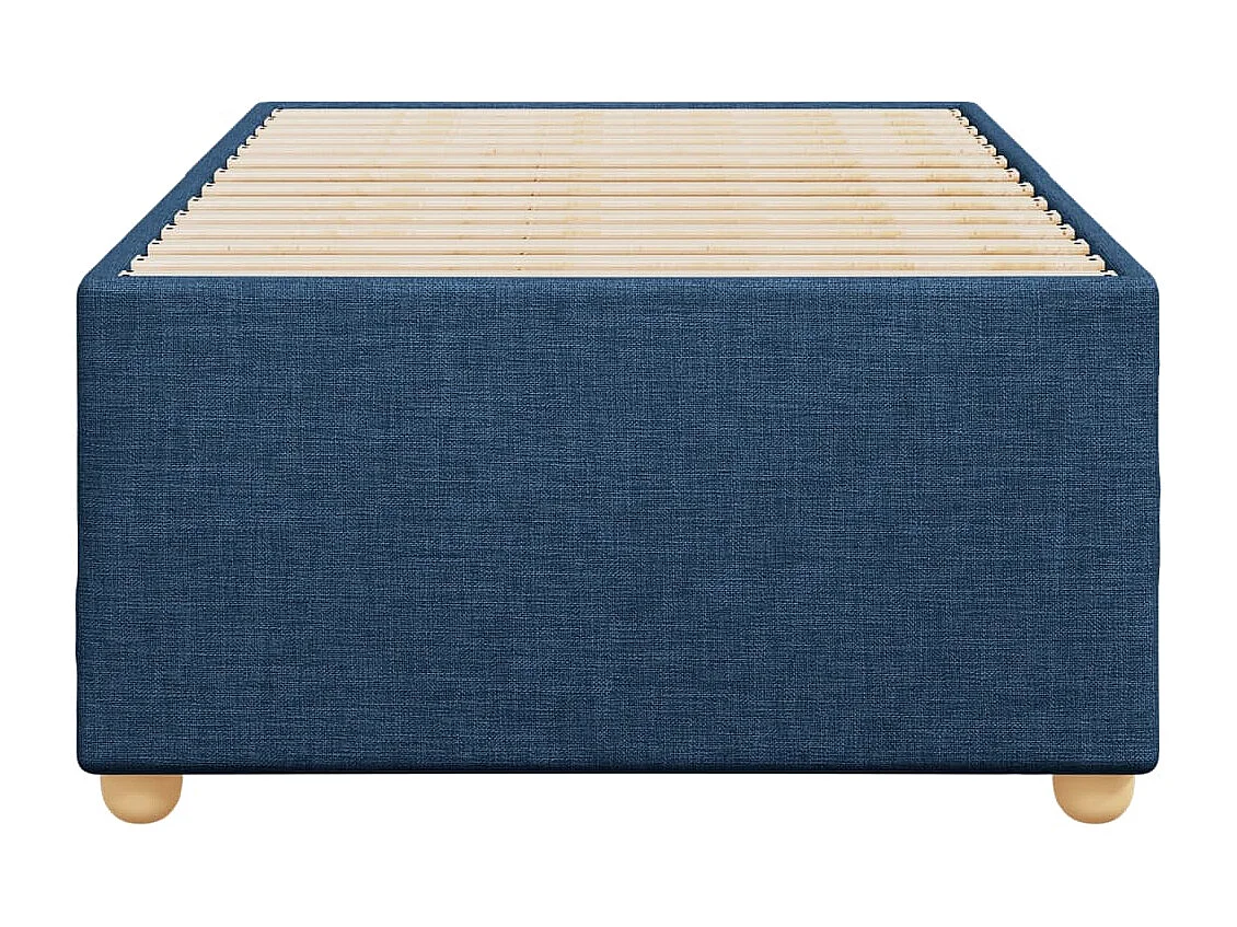 Bedframe zonder matras 100x200 cm stof blauw