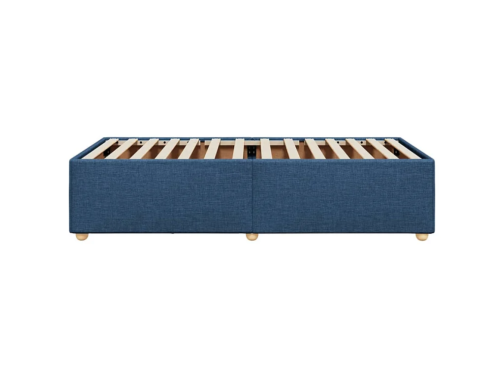 Bedframe zonder matras 100x200 cm stof blauw