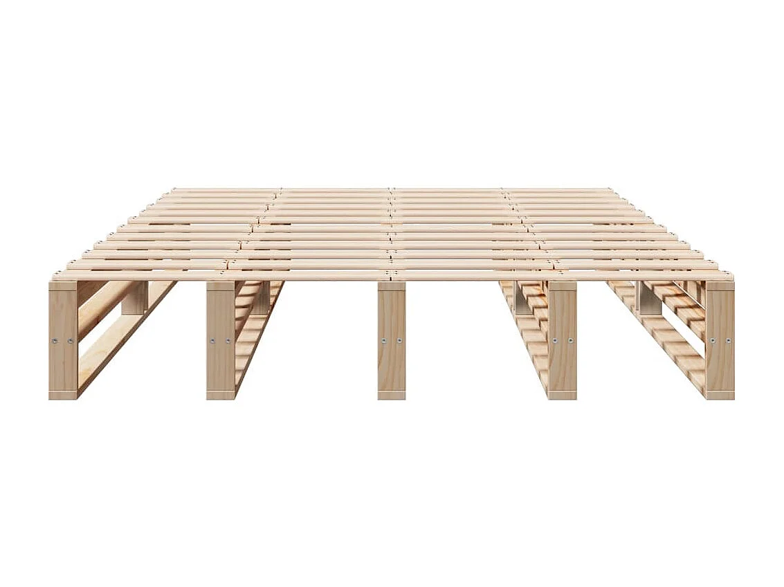 Cadre de lit sans matelas 140x200 cm bois massif de pin