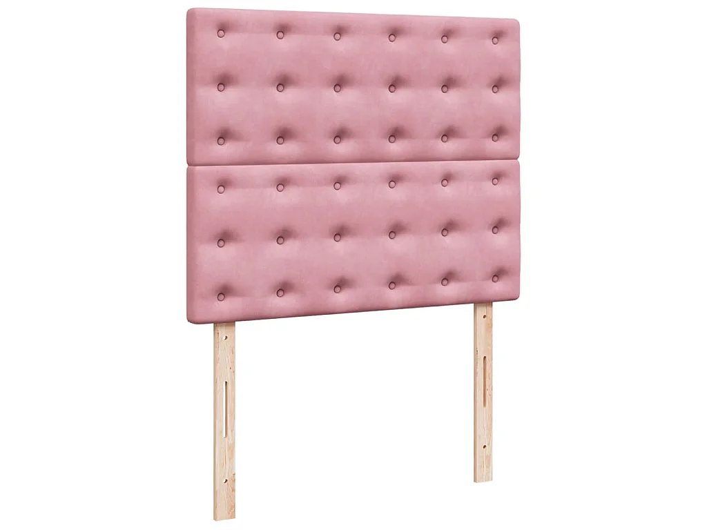 Boxspringbett mit Matratze Rosa 120x200 cm Samt