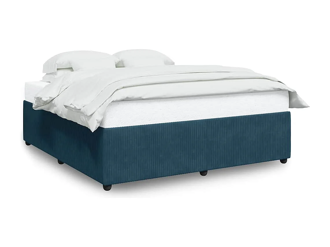 Bedframe fluweel blauw 180x200 cm
