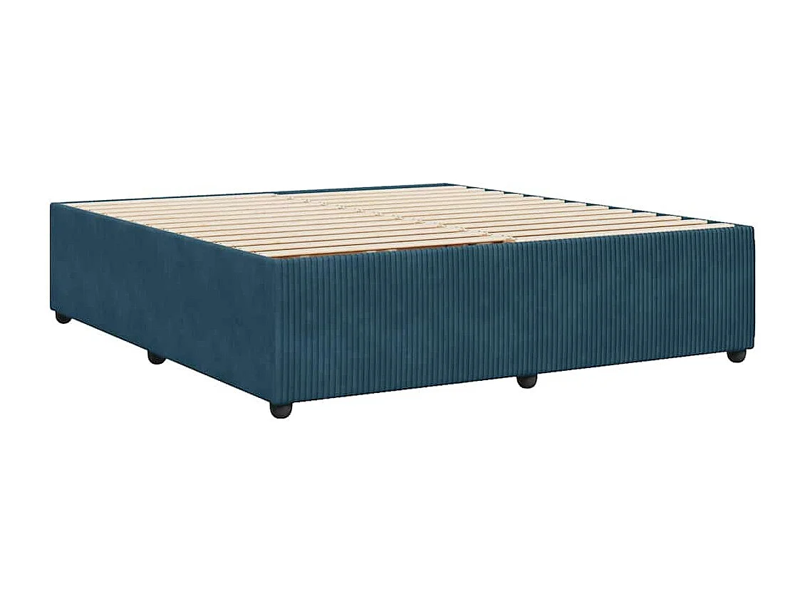 Bedframe fluweel blauw 180x200 cm