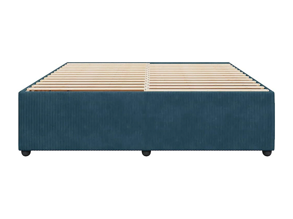 Bettgestell Blau 180x200 cm Samt
