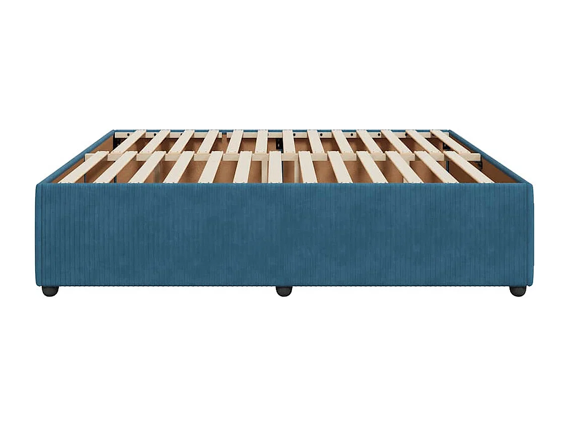Bettgestell Blau 180x200 cm Samt