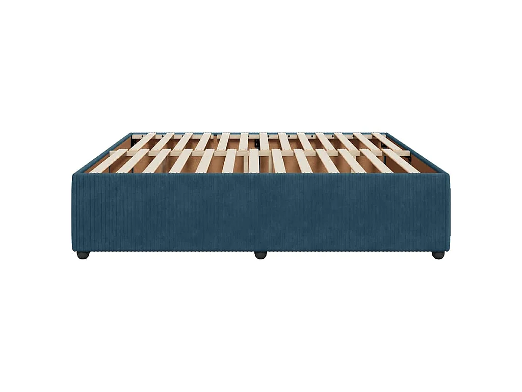 Bedframe fluweel blauw 180x200 cm