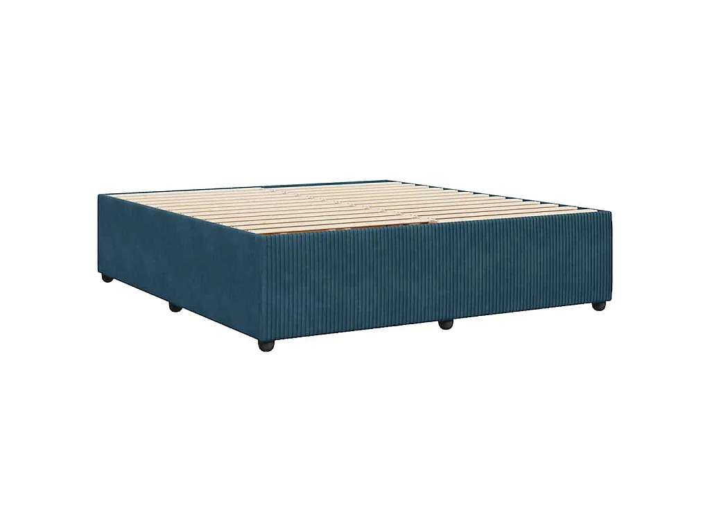 Bedframe fluweel blauw 180x200 cm