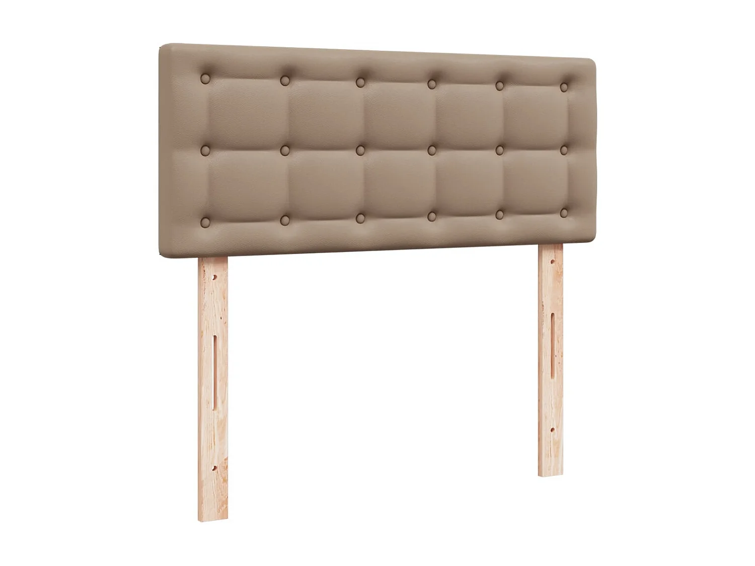 Boxspringbett mit Matratze Cappuccino-Braun 80x200cm Kunstleder