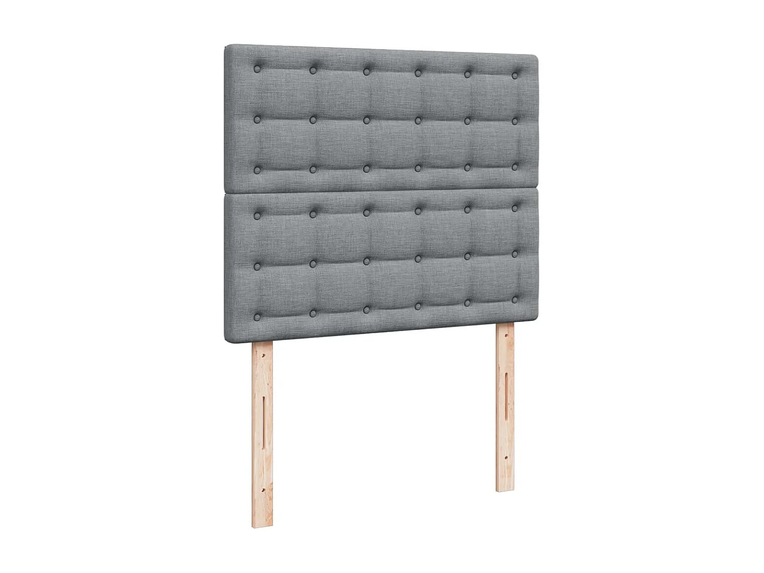 Giroletto a Molle con Materasso Grigio Chiaro 120x200cm Tessuto