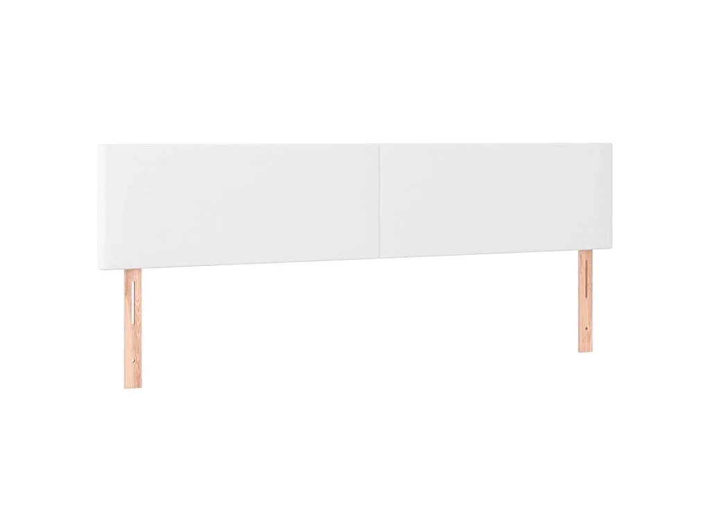 Boxspring met matras kunstleer wit 120x190 cm