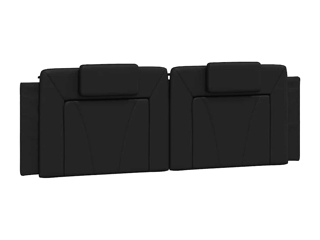 Cadre de lit Viana sans matelas noir 160x200 cm similicuir