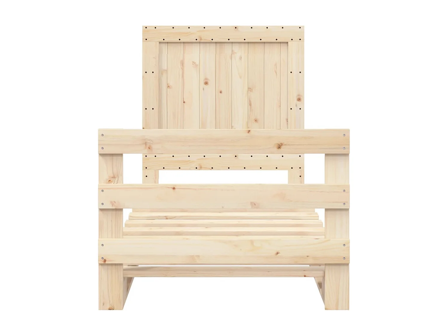 Cadre de lit sans matelas avec tête de lit 90x200 cm