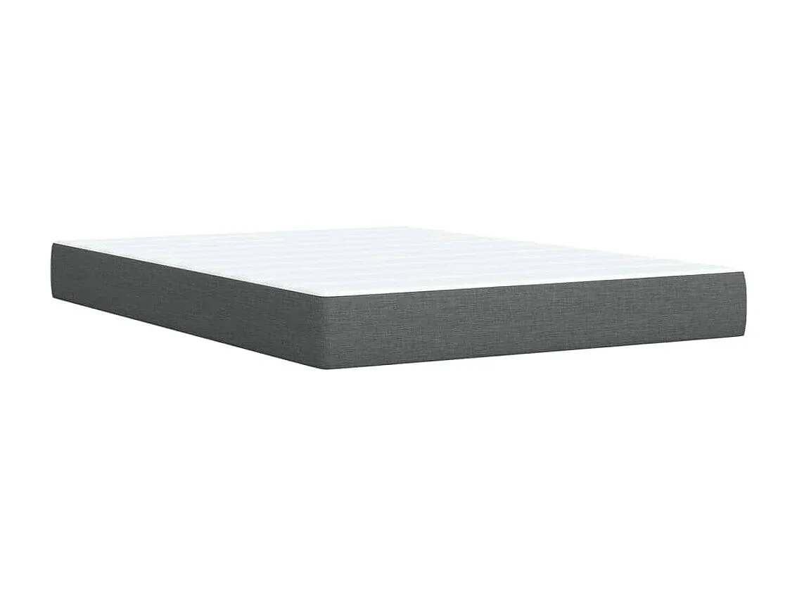Boxspring met matras stof donkergrijs 160x200 cm