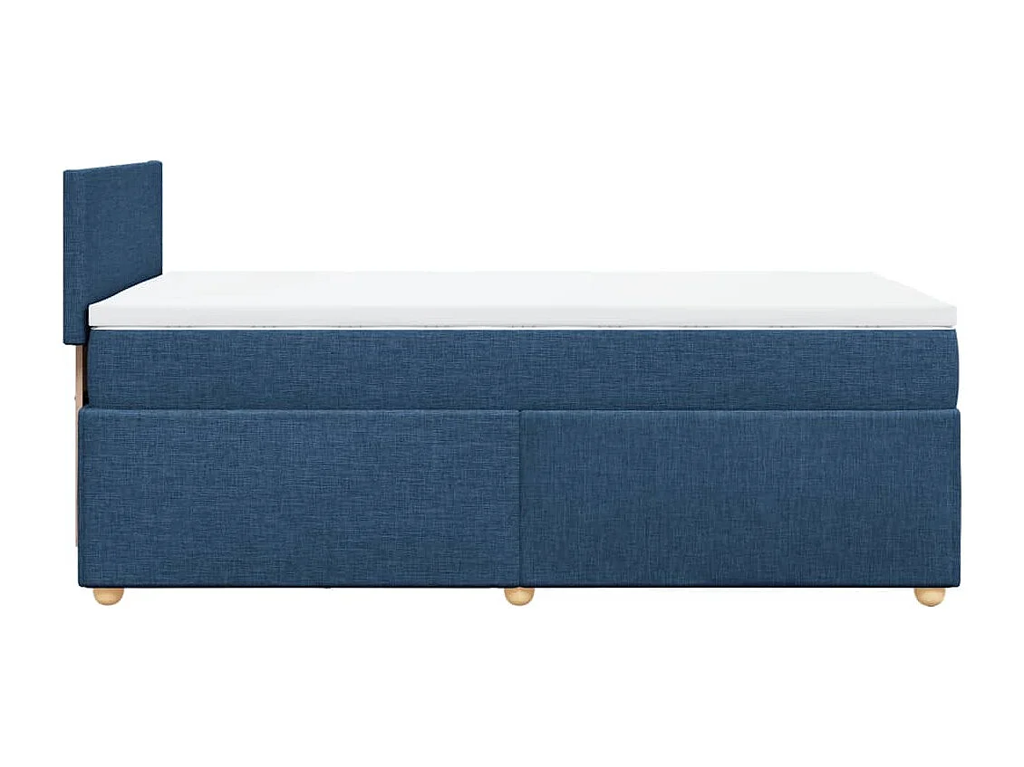 Giroletto a Molle con Materasso Blu 80x200 cm inTessuto