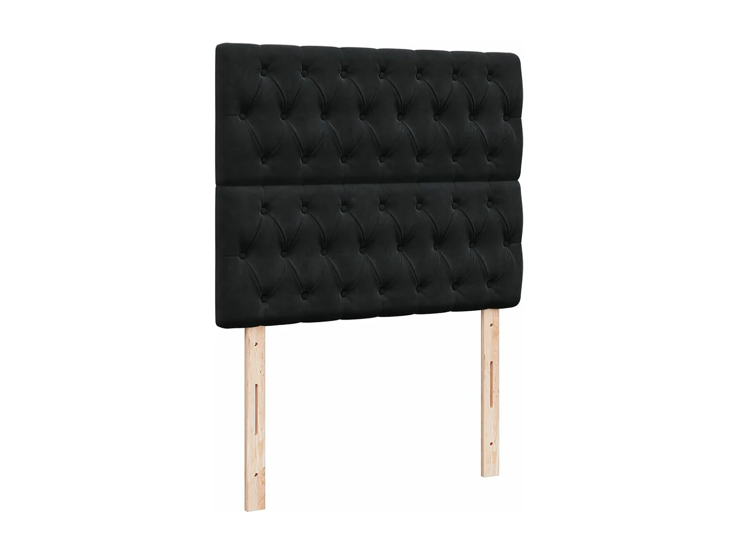 Boxspring met matras fluweel zwart 120x200 cm