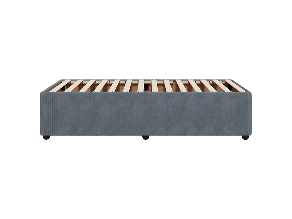 Bedframe zonder matras 100x200 cm fluweel donkergrijs