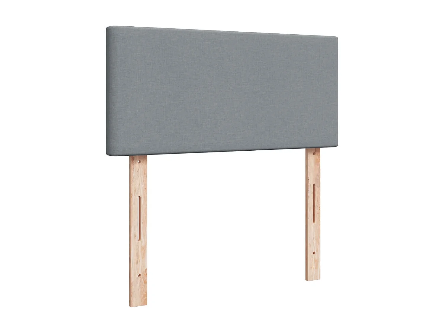 Sommier à lattes de lit avec matelas Gris clair 100x200cm Tissu