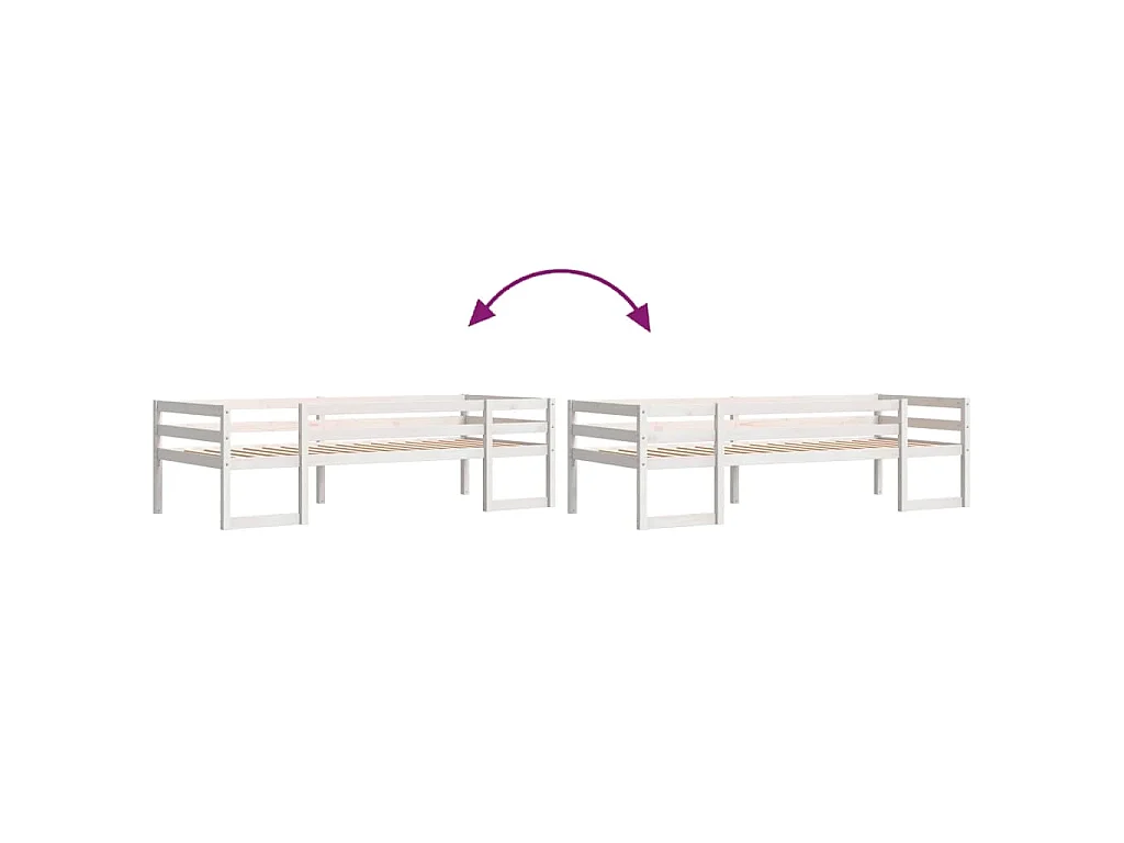 Cadre de lit pour enfants sans matelas 90x190 cm pin massif