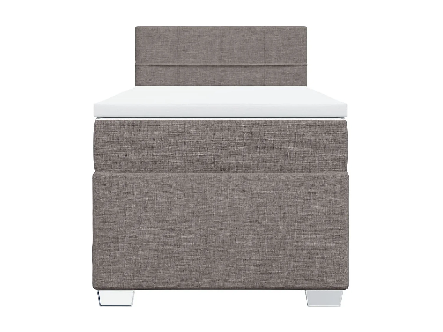Sommier à lattes de lit avec matelas Taupe 80x200 cm Tissu