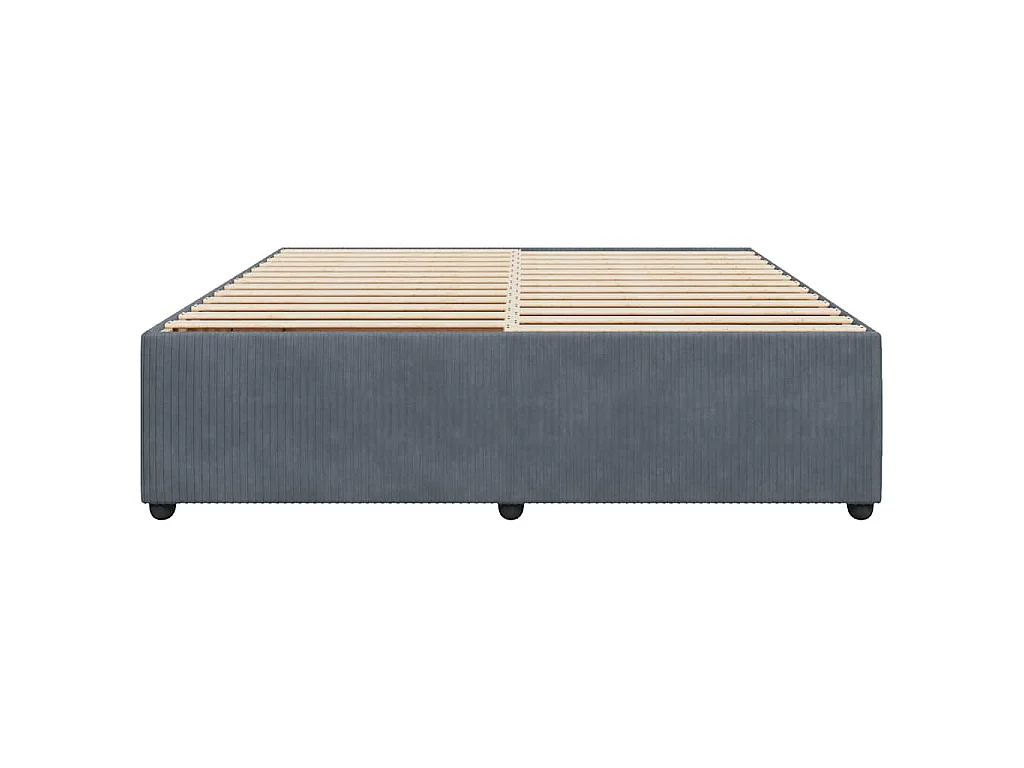 Bedframe zonder matras 180x200 cm fluweel donkergrijs