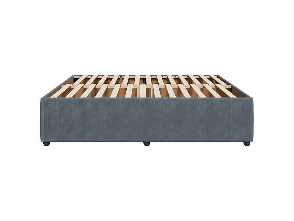 Bedframe zonder matras 180x200 cm fluweel donkergrijs