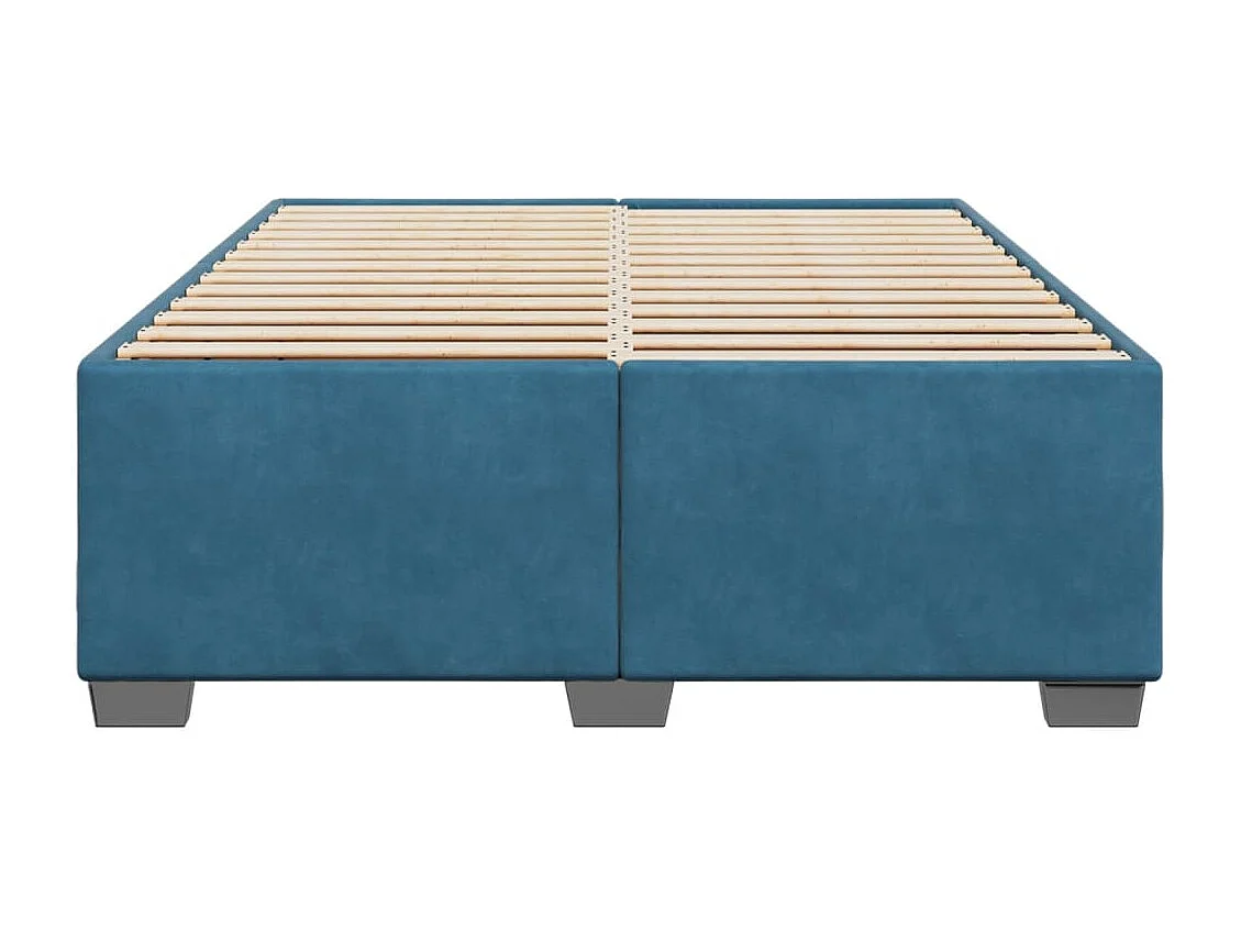 Bettgestell Blau 160x200 cm Samt
