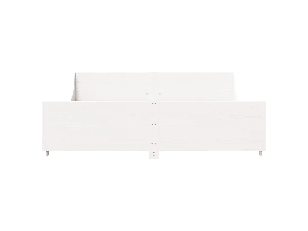 Estructura de cama sin colchón madera maciza blanca 200x200 cm