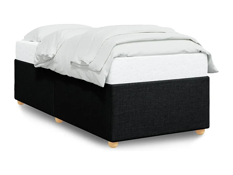 Bedframe zonder matras 90x200 cm stof zwart