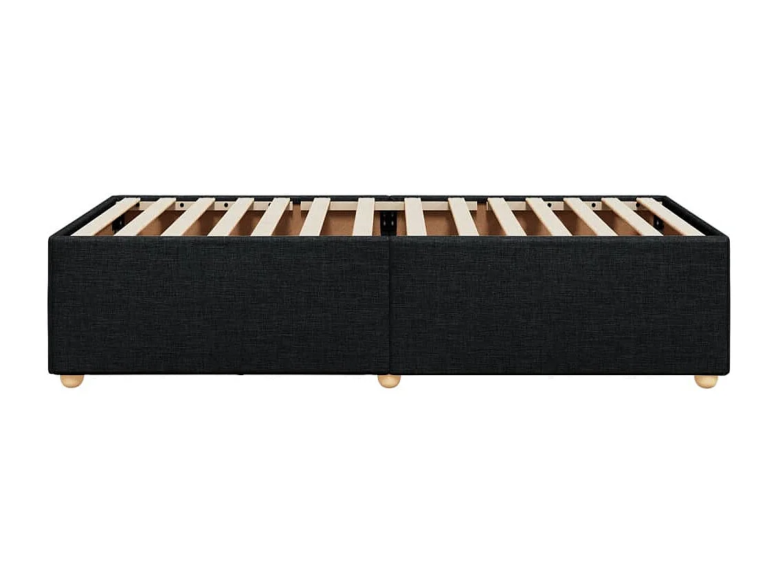 Bedframe zonder matras 90x200 cm stof zwart