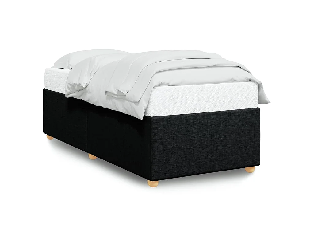 Bedframe zonder matras 90x200 cm stof zwart