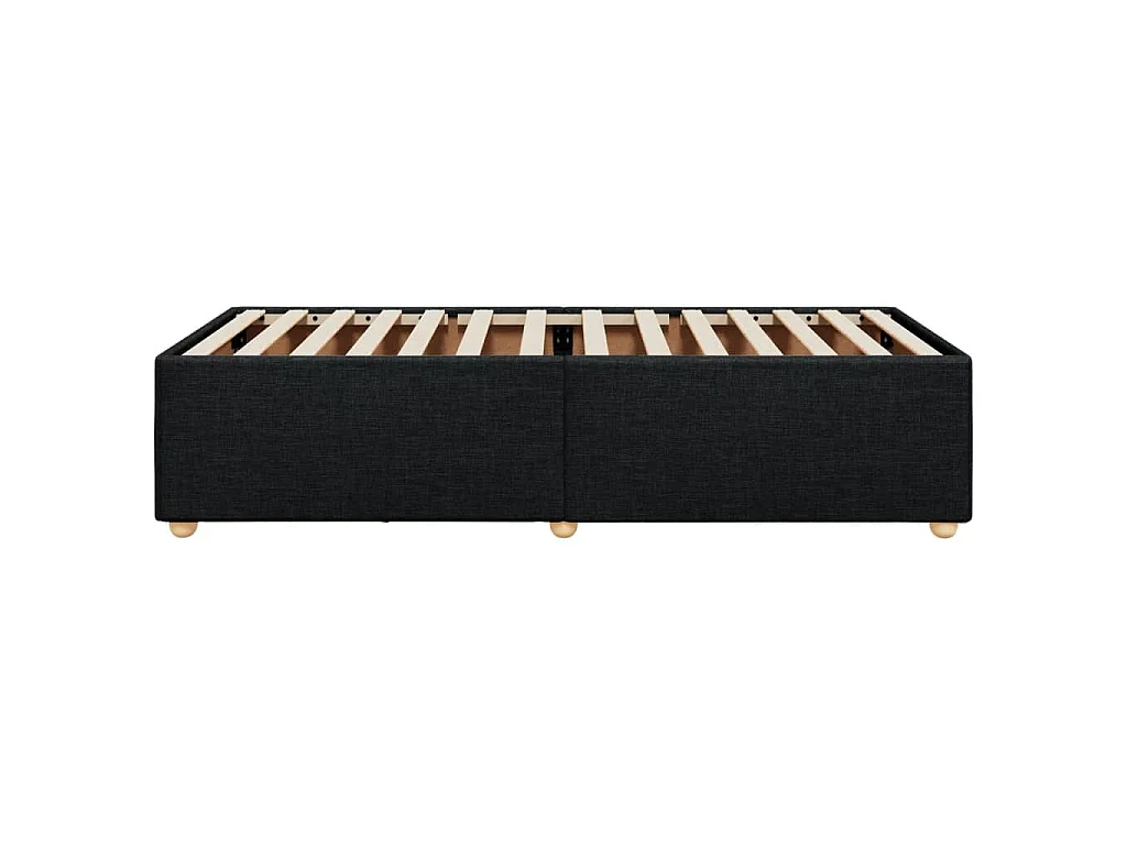 Bedframe zonder matras 90x200 cm stof zwart