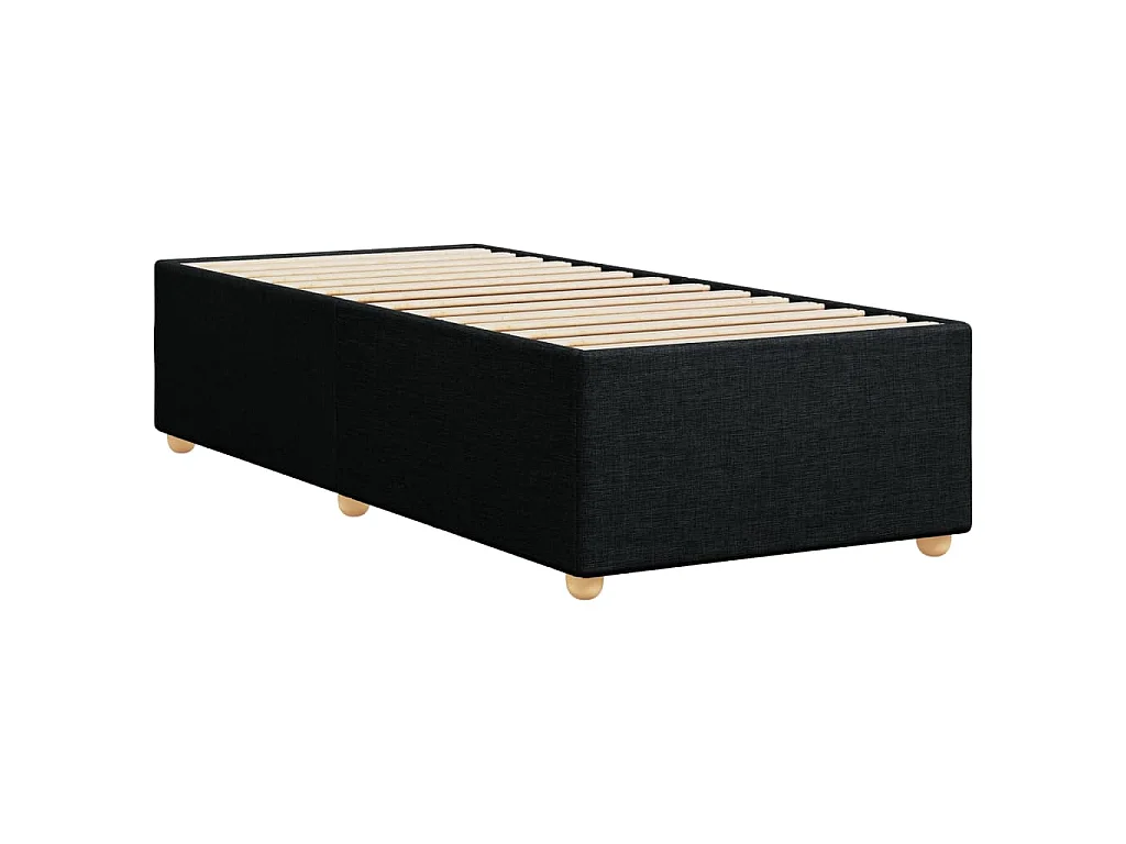 Bedframe zonder matras 90x200 cm stof zwart